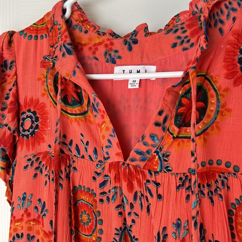 THML Steph Coral Mini Dress NWOT - Picture 2 of 3